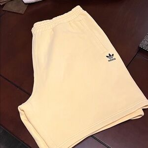Adidas Women's soft yellow Athletic Shorts